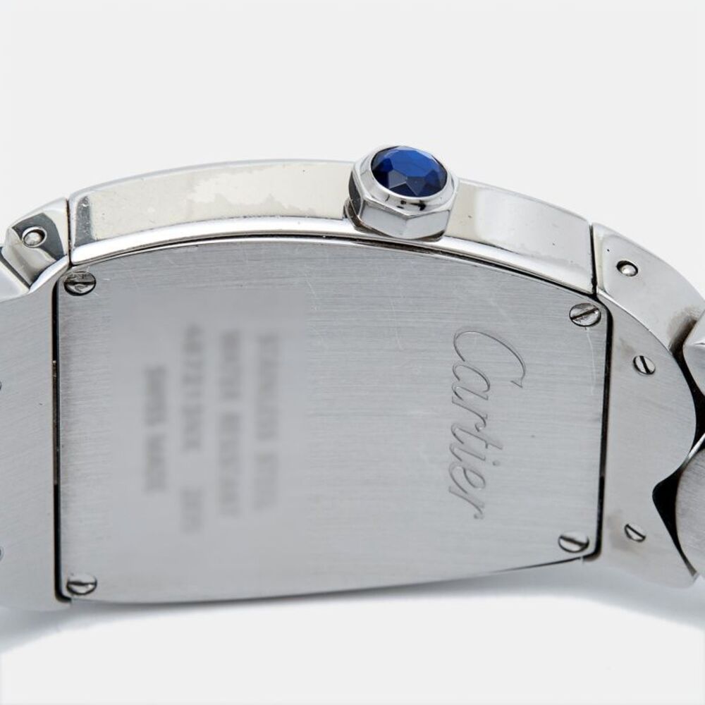 Cartier Silver Stainless Steel Diamond La Dona W660022I Women's Wristwatch 28 mm - Picture 4 of 4